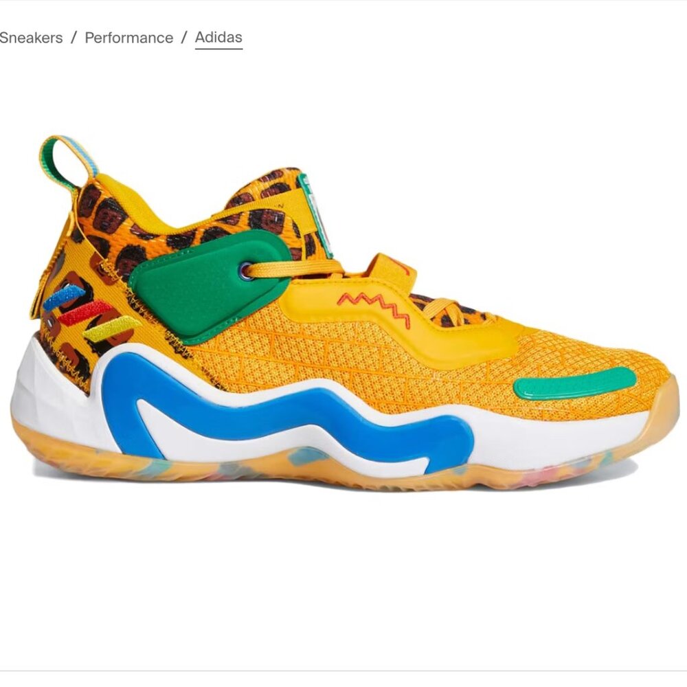 adidas kids D.O.N. Issue #3 LEGO basketball sneaker 6.5